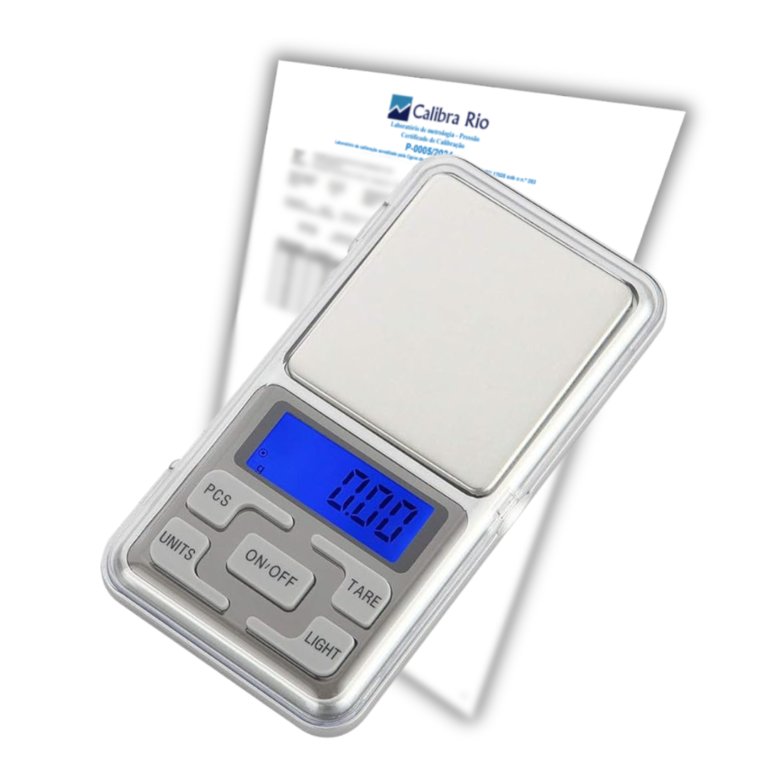 Balança de Precisão de Bolso MH-500 500g/0,1g com Certificado de Calibração Rastreável ou com Selo de Acreditação RBC