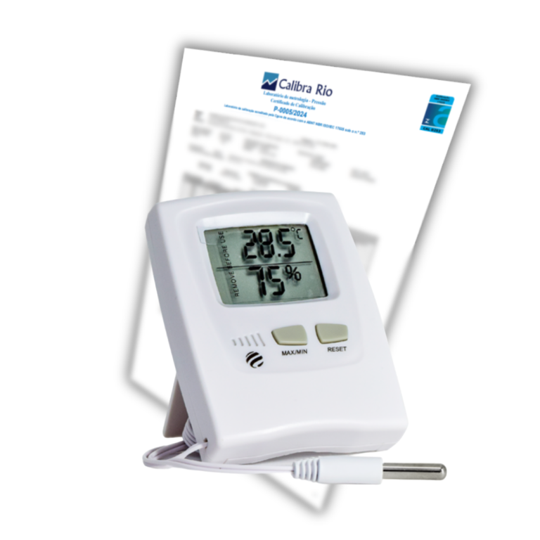 Termo-Higrômetro Digital IN/OUT de -50ºC a +70ºC INCOTERM com Certificado de Calibração com Selo de Acreditação RBC